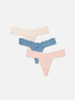 Lot De 3 Strings Bandeau En Dentelle|Primark Best