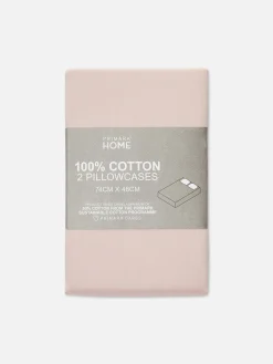 Lot De 2 Taies D'oreiller En Coton|Primark Sale