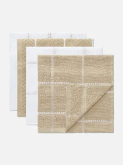 Lot De 4 Torchons En Coton éponge|Primark Hot
