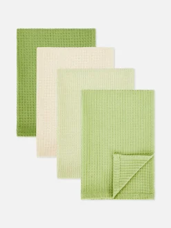 Lot De 4 Torchons Gaufrés|Primark Hot