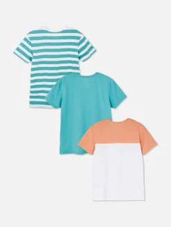 Lot De 3 T-shirts à Imprimés Variés|Primark Clearance
