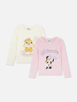 Lot De 2 T-shirts à Manches Longues Disney Minnie Et Ses Amis|Primark Sale