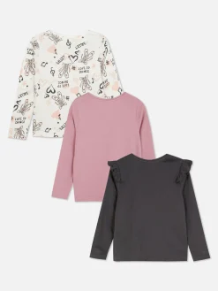Lot De 3 T-shirts à Manches Longues Et à Motif Ballet|Primark Best
