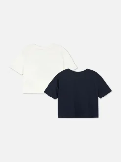 Lot De 2 T-shirts Courts|Primark Online