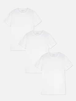 Lot De 3 T-shirts De Sous-vêtement à Col Rond|Primark Best
