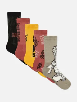 Lot De 5 paires De Socquettes Naruto|Primark Online