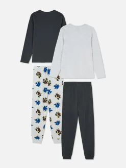 Lot De 2 pyjamas Sonic Le Hérisson Et Shadow|Primark Hot