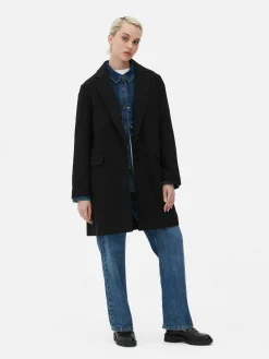 Manteau à Boutonnage Simple Classique|Primark Online