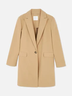 Manteau à Boutonnage Simple Classique|Primark Online