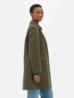 Manteau à Boutonnage Simple Classique|Primark Discount