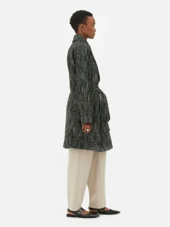 Manteau à Chevrons Avec Ceinture|Primark