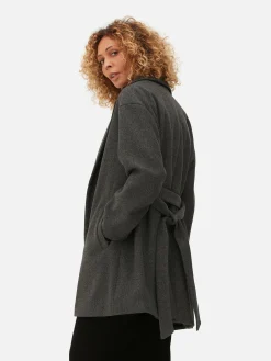 Manteau Cache-cœur à Ceinture|Primark New
