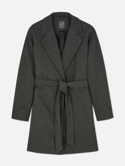 Manteau Cache-cœur à Ceinture|Primark New