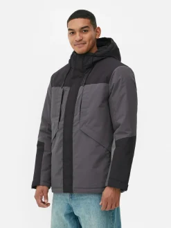 Manteau Court Color Block|Primark Clearance