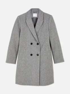 Manteau Croisé En Sergé|Primark New