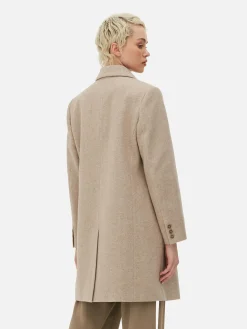 Manteau Croisé En Sergé|Primark Outlet