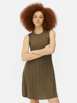 Mini Robe Côtelée Sans Manches|Primark Best