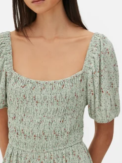 Mini Robe Froncée En Plissé|Primark