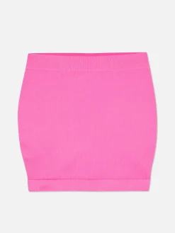 Mini-jupe Côtelée Sans Coutures|Primark Hot