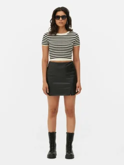Mini-jupe En Simili Cuir|Primark Discount