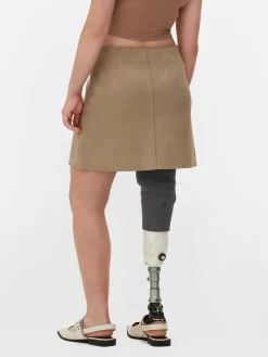 Mini-jupe En Suédine|Primark Clearance