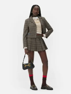 Mini-jupe-short à Carreaux Avec Mors Rita Ora|Primark New