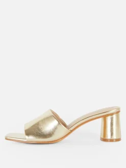 Mules à Talon Bloc|Primark Clearance