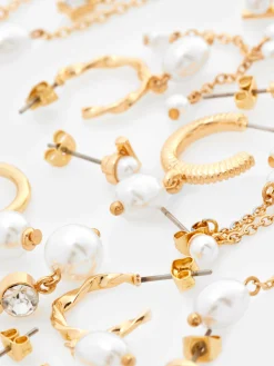 9 paires De Boucles D'oreilles à Fausses Perles|Primark Online