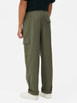 Pantalon Cargo à Cordon De Serrage à La Taille|Primark Clearance