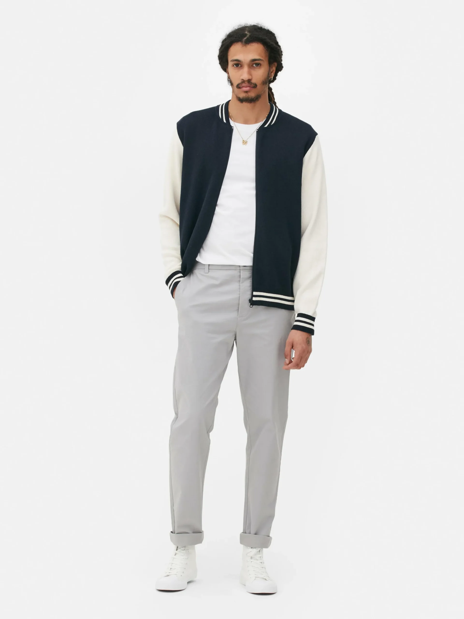 Pantalon Chino Stretch Coupe Slim|Primark Sale