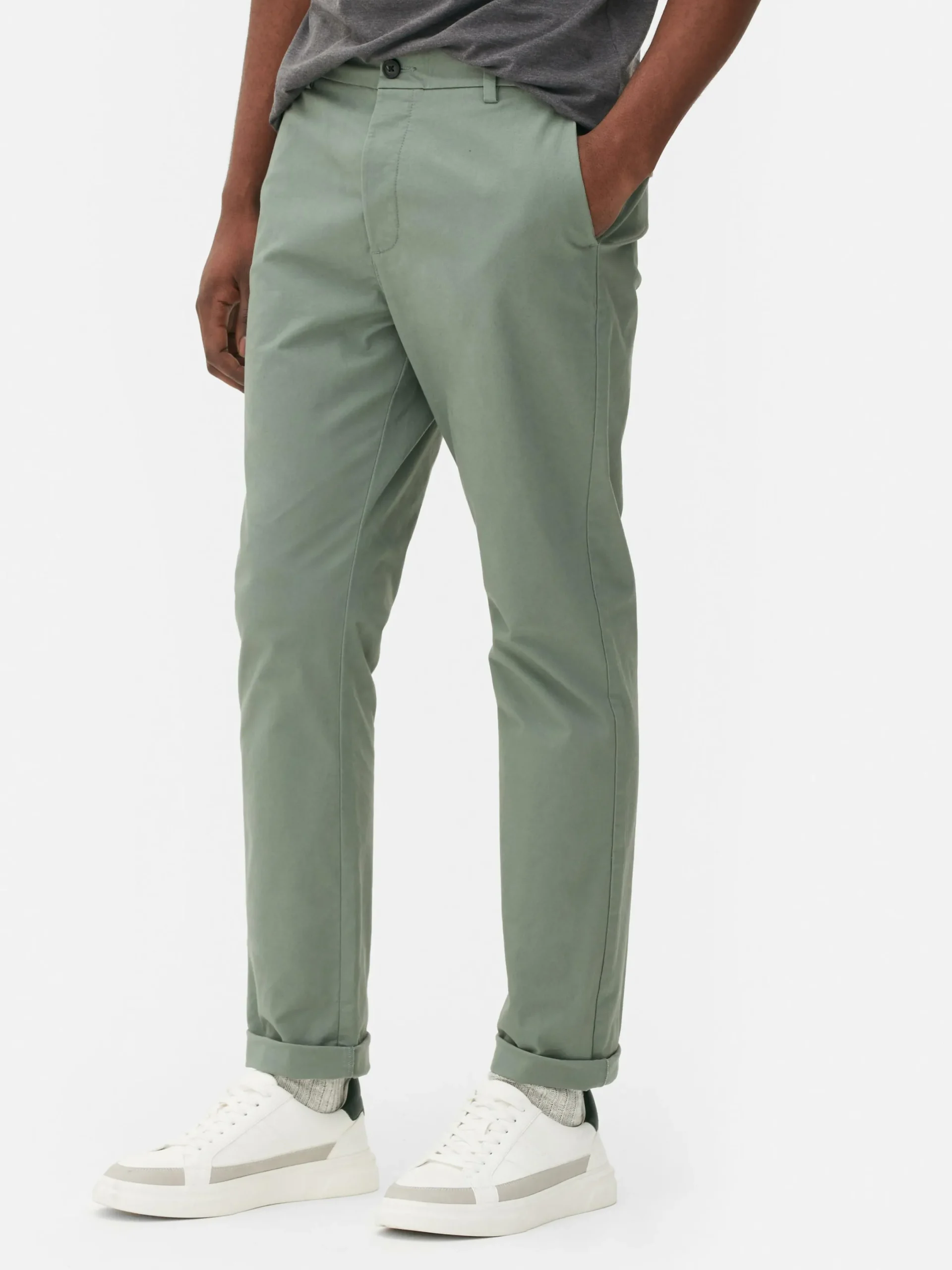 Pantalon Chino Stretch Coupe Slim|Primark Sale