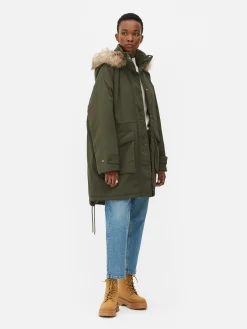 Parka à Capuche En Fausse Fourrure|Primark Online