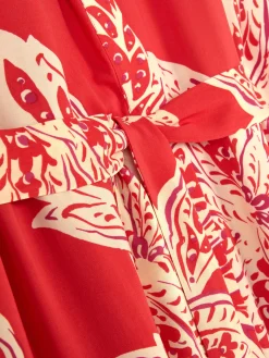 Peignoir Mi-long à Fleurs Abstraites|Primark New