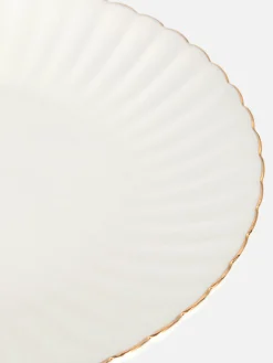 Petite Assiette Festonnée à Détails Dorés|Primark Best