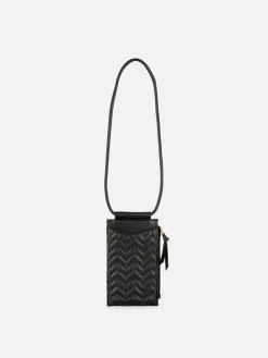 Pochette Pour Téléphone Zippée Et Matelassée à Chevrons|Primark Sale