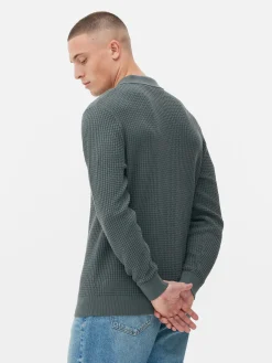 Polo Texturé à Manches Longues|Primark Discount