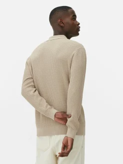 Polo Texturé à Manches Longues|Primark