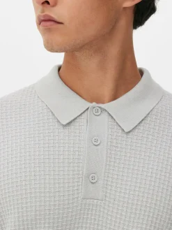 Polo Texturé à Manches Longues|Primark Online