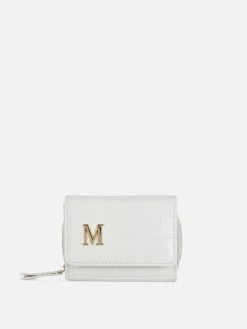 Porte-monnaie En Simili Cuir Effet Croco Avec Initiale|Primark Outlet