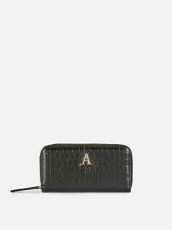 Porte-monnaie Zippé En Imitation Croco à Initiale|Primark