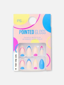PS... Faux Ongles Brillants Pointus à Motifs Abstraits|Primark Sale