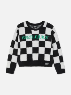 Pull à Carreaux Beetlejuice|Primark Discount