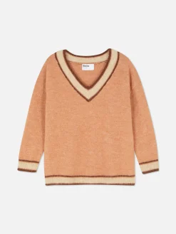 Pull à Col En V Style Vintage Rita Ora|Primark New