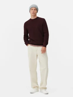 Pull à Col Ras-du-cou En Point De Panier Tressé|Primark Clearance