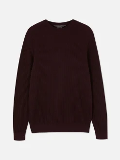 Pull à Col Ras-du-cou En Point De Panier Tressé|Primark Clearance