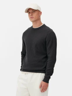 Pull à Col Ras-du-cou En Point De Panier Tressé|Primark Outlet