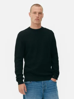 Pull à Col Ras-du-cou En Point De Panier Tressé|Primark New