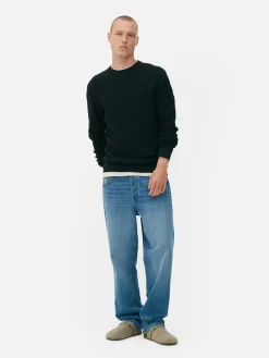 Pull à Col Ras-du-cou En Point De Panier Tressé|Primark New