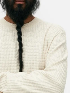 Pull à Col Ras-du-cou En Point De Panier Tressé|Primark Discount