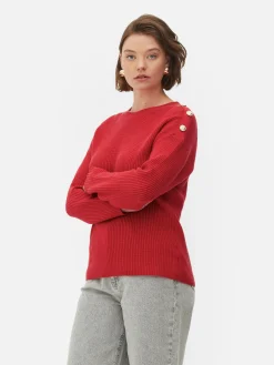 Pull à Col Ras-du-cou Et à Boutons|Primark Online